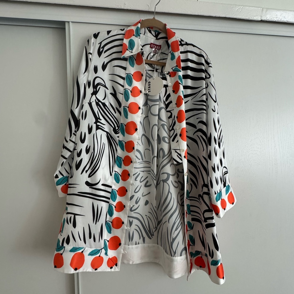 STAUD kimono style button up